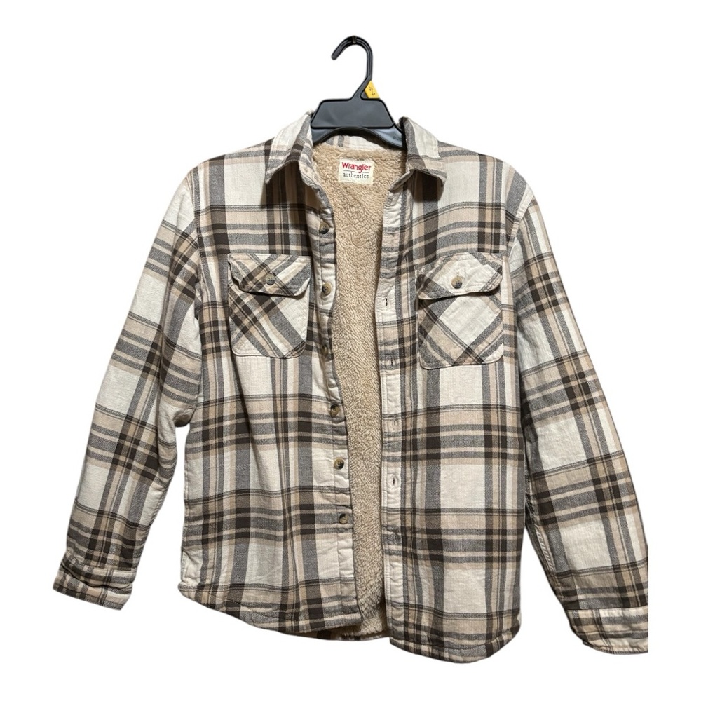Wrangler Plaid Sherpa-Lined Jacket